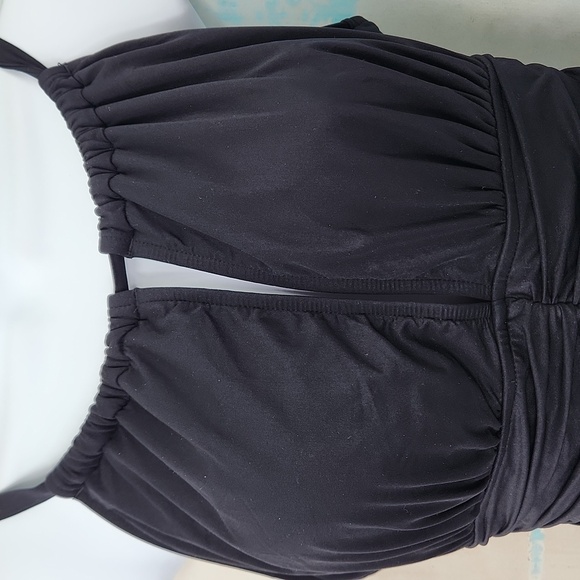 Magicsuit Kat Solid One Piece Ruched Swimsuit in Black - Picture 3 of 8